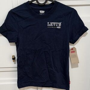 Levi's Dark Blue Tee with Logo NWT